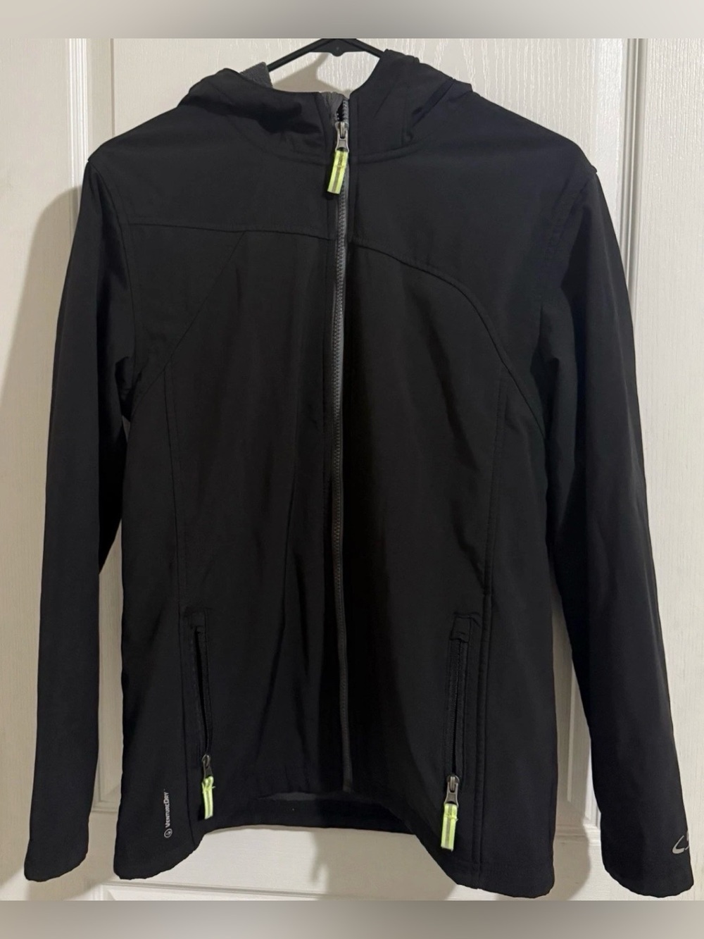 Champion Men's Full Zip Fleece Lined Black Jacket Size XL - Picture 2 of 3
